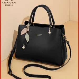 genuine leather women’s handbag – large capacity crossbody & tote bag