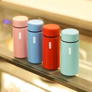 Small thermos cup fans, portable, compact pocket, compact female, male and female student water cup, portable, cute and simple thermos cup