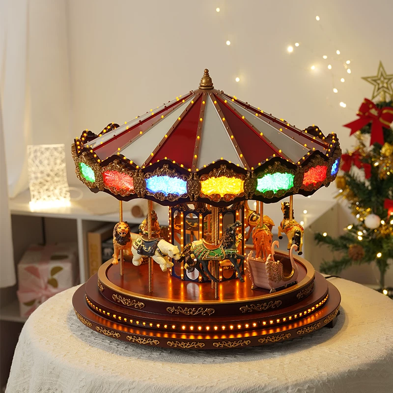 american mr.christmas carousel music box music box as a birthday christmas gift for girlfriend girl American Mr.Christmas carousel music box music box as a birthday Christmas gift for girlfriend girl